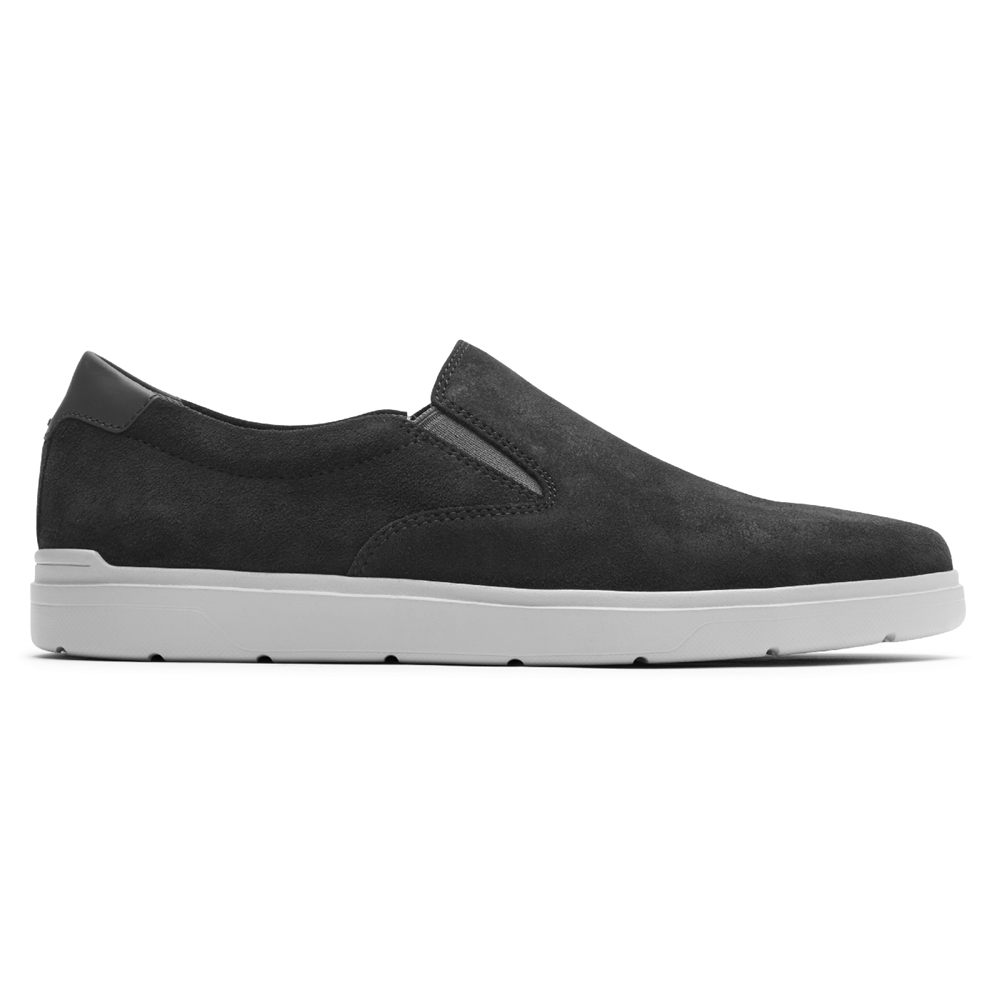 Tenis Rockport Homem Cinzentas Escuro - Total Motion Lite Slip-On - 96304YTLP